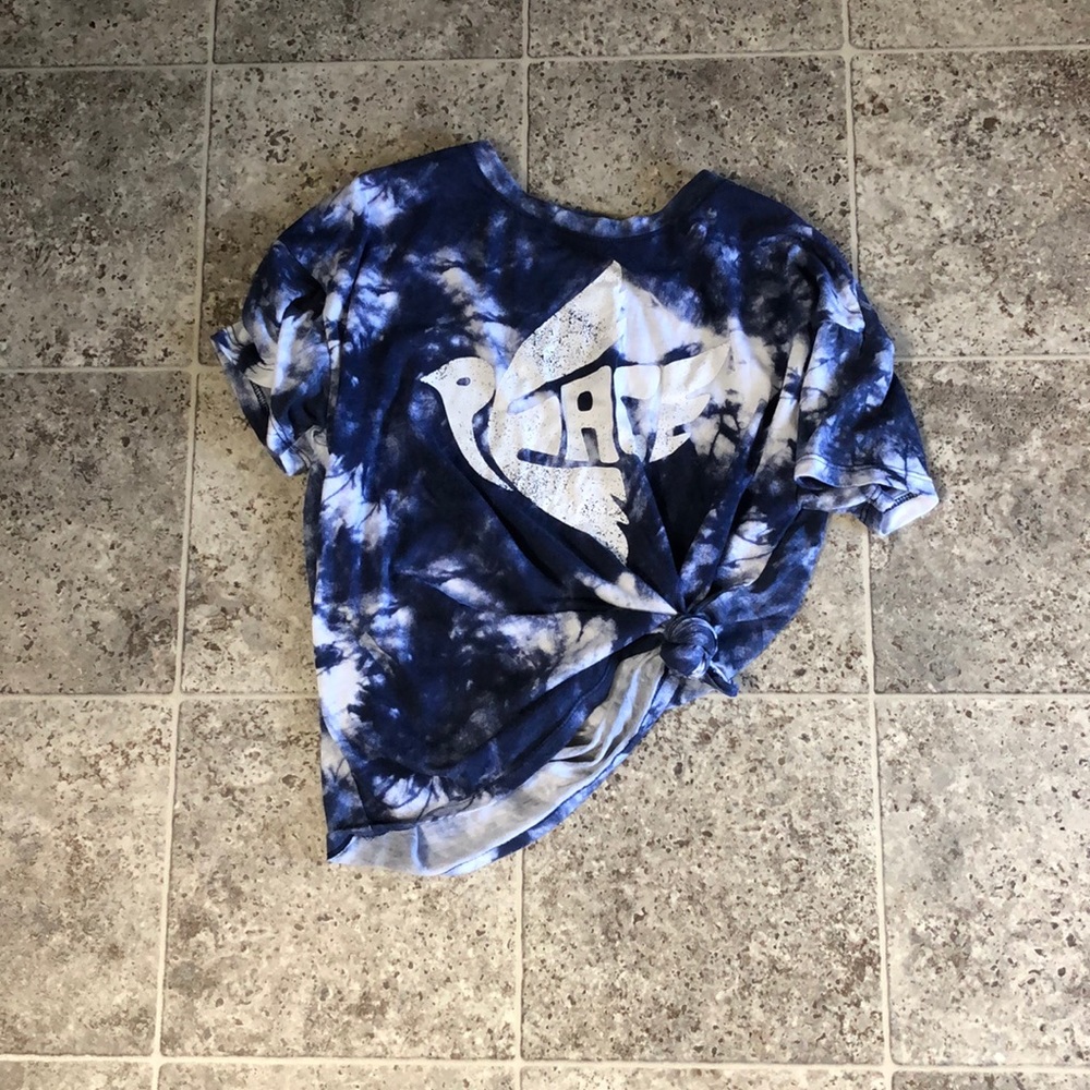 Peace tie-dye shirt